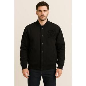 Southpole Black Varsity Bomber Jacket Streetwear Y2K Hip Hop XL